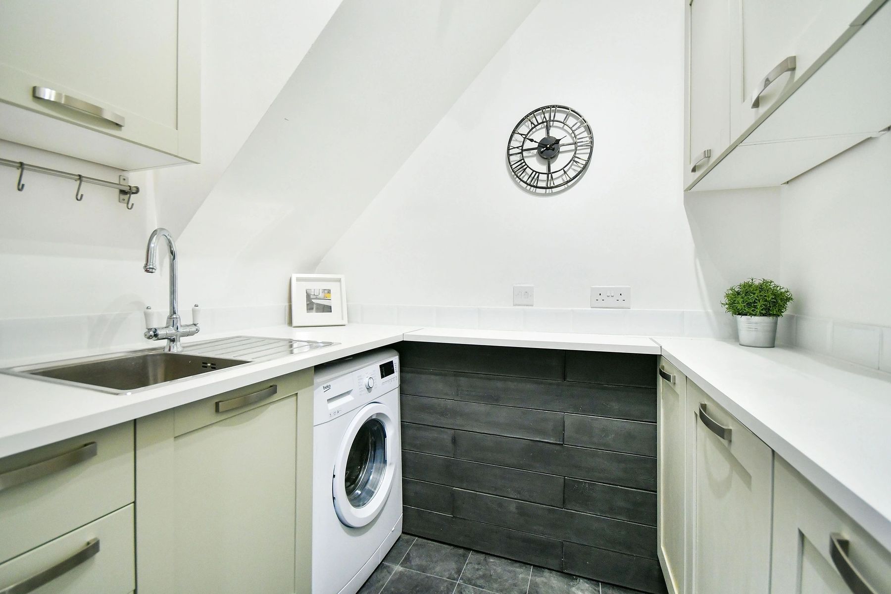 The same space as extra kitchen worktop and storage