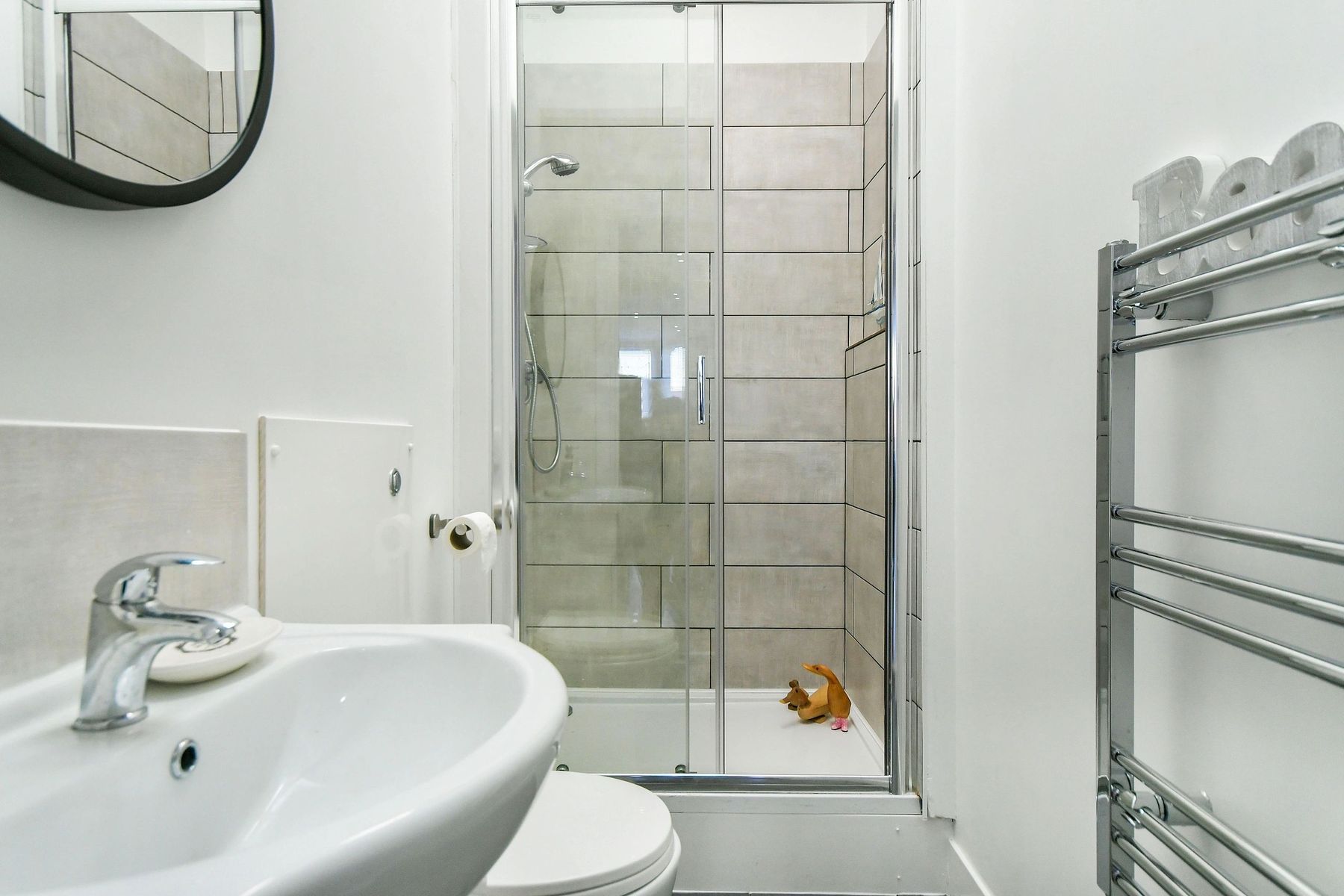 The new bathroom built in the extension